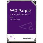 WD Surveillance Purple 2TB 3.5" Internal HDD SATA3 - 64MB Cache - 24x7 always on Reliability - Built for personal, home office or small business - Up to 64 cameras - AllFrame 4K Technology - 3 Years warranty