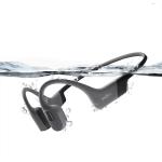 Shokz OpenSwim Pro Open-Ear Bone Conduction Waterproof Headphones - Grey Bluetooth + Built-in 32GB MP3 Player for Swimming - IP68 Waterproof & Submersible - Up to 9 Hours Battery Life - 2 Year Warranty