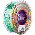 eSun ePLA-Silk Filament Rainbow, 1KG Roll, 1.75mm Compatible with Most of FDM 3D Printers, like Creality, Bambu Lab, FlashForge, JGMaker, Raise3D, Prusa, Voron, etc,.