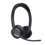 Yealink BH70 Bluetooth On-Ear Dual Headset - Teams Certified BT51-C / 3-Mics Noise Cancellation / 35mm Speaker / 6-Audio Equalizers / Light Weight 148g / Up to 30m Distance / Up to 35-Hour Talk-time