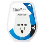 Jackson PTA878M  Slim Inbound Travel Adaptor for use in NZ/AUS. USA, UK and Japanese Plugs.