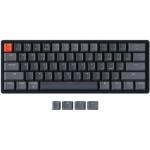 Keychron K12 60% Layout Mechanical Wireless Keyboard - RGB Backlight Gateron G Pro Blue Switches - 61 Key - Hot-Swap - Aluminum Frame - Normal Profile