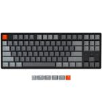 Keychron K8 80% TKL Wireless Mechanical Keyboard - RGB Backlight Gateron Optical Blue Switches - 87 Key - Hot-Swap - Aluminum Frame - Normal Profile