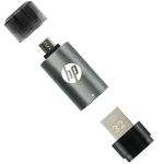 HP x5600B USB Flash Drive - 32GB - Black / Grey Includes Micro USB Adapter - USB 3.2