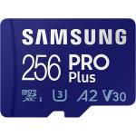 Samsung Pro PLUS microSDXC Memory Card - 256GB Includes Adapter - Read up to 180MB/s - Write up to 130MB/s