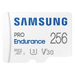 Samsung Pro Endurance microSDXC Memory Card - 256GB Includes Adapter - Read up to 100MB/s Read - Write up to 40MB/s - Perfect Fit for Surveillance (IP / Home / Network) Cam / Dash Cam / Body Cam / Other Always-on Applications