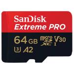 SanDisk Mobile Extreme Pro 64GB microSDXC 200MB/S read, 90MB/s write CLASS 10/UHS-3 -  Get faster app performance, Great for capturing 4K UHD Videos,  Ideal for Action Cam - Drones, and Smartphone