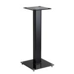 Brateck BS-03M  23.6" Aluminium/Glass Floor Standing BookShelf Speaker Stands. Tempered Glass Base with Floor Spikes for Stability. Max weight 10Kgs. 250x250mm Glass Top Plate. 600mm High. Sold as a Pair.