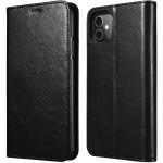 iPhone 11 Flip Wallet Case - Black 3 Card Slots - Cash Compartment - Magnetic Clip