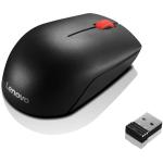 Lenovo 4Y50R20864 Essential Wireless Mouse - Black Optical Sensor - Radio Frequency - USB - 1000 dpi -- 3 Button(s) - Symmetrical