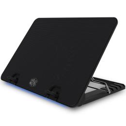 Cooler Master ERGOSTAND IV Notebook Cooling Pad 140mm Slient Fan, 5 Ergonomic Height Setting, Built-in USB Hub, -Black