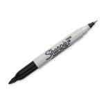 Sharpie Twin Tip Permanent Marker with Fine & Ultra-Fine Tips. 1-Pack Permanent on mostSurfaces.Quick Drying, Fade & Water-resistant Ink.