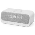 Soundcore by Anker Wakey Bluetooth Alarm Clock Stereo Speaker with built-in 10W Qi wireless charging - FM Radio, Aux input, 2x USB power outputs, white noise & ambient sleep sounds